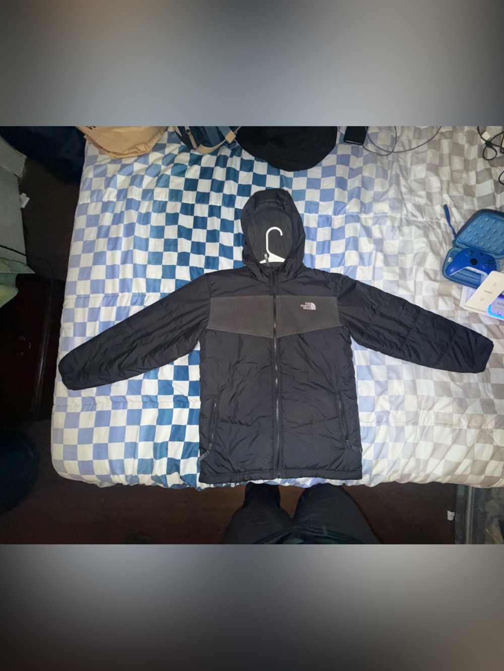 Boys north face reversible jacket large